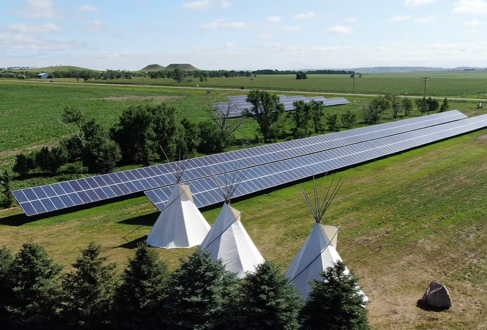 Largest Solar Farm built in North Dakota in the wake of the 2016 NoDAPL protest.